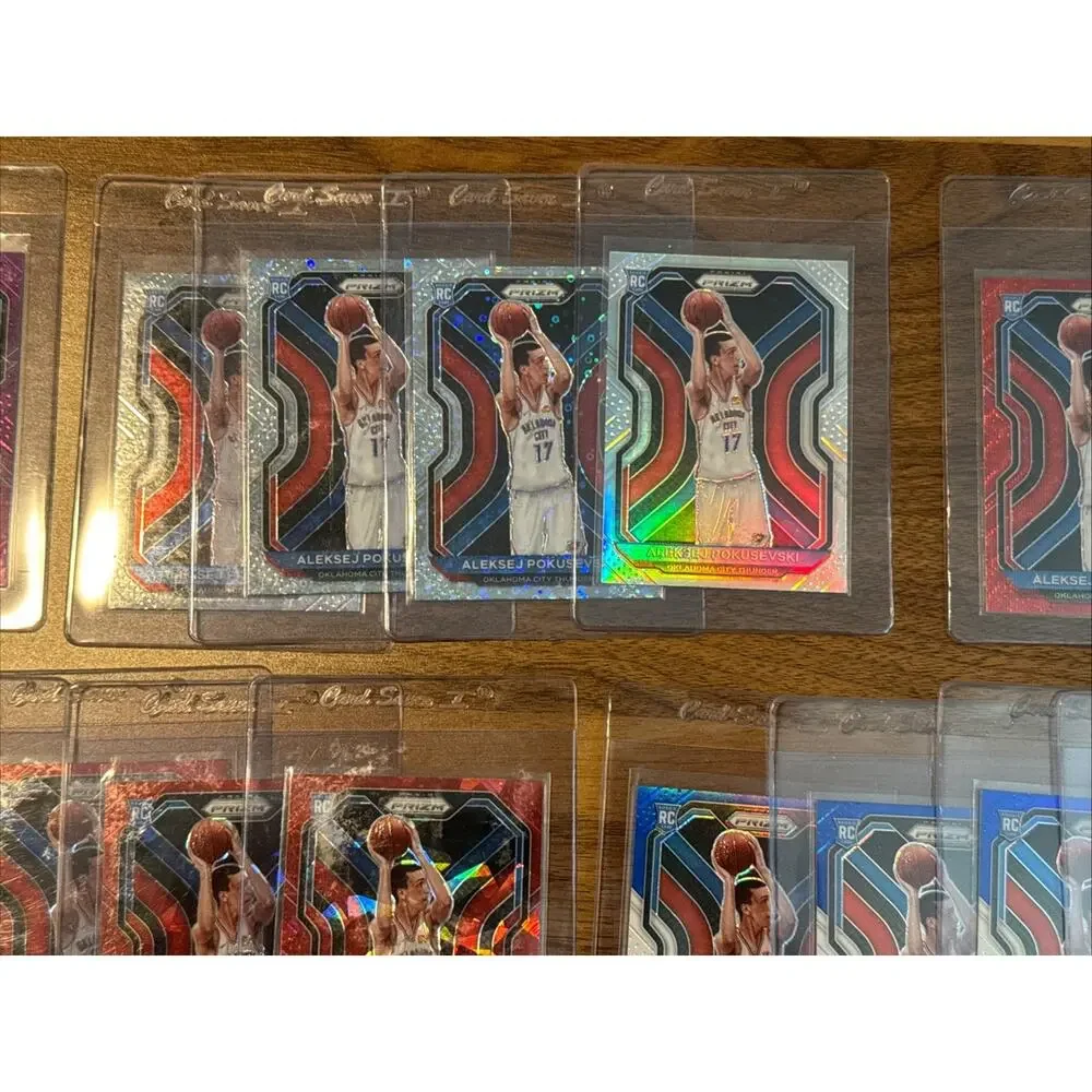 2020 Panini Prizm Fast Break, ICE,Wave, Auto Aleksej Pokusevski RC Lot (35)